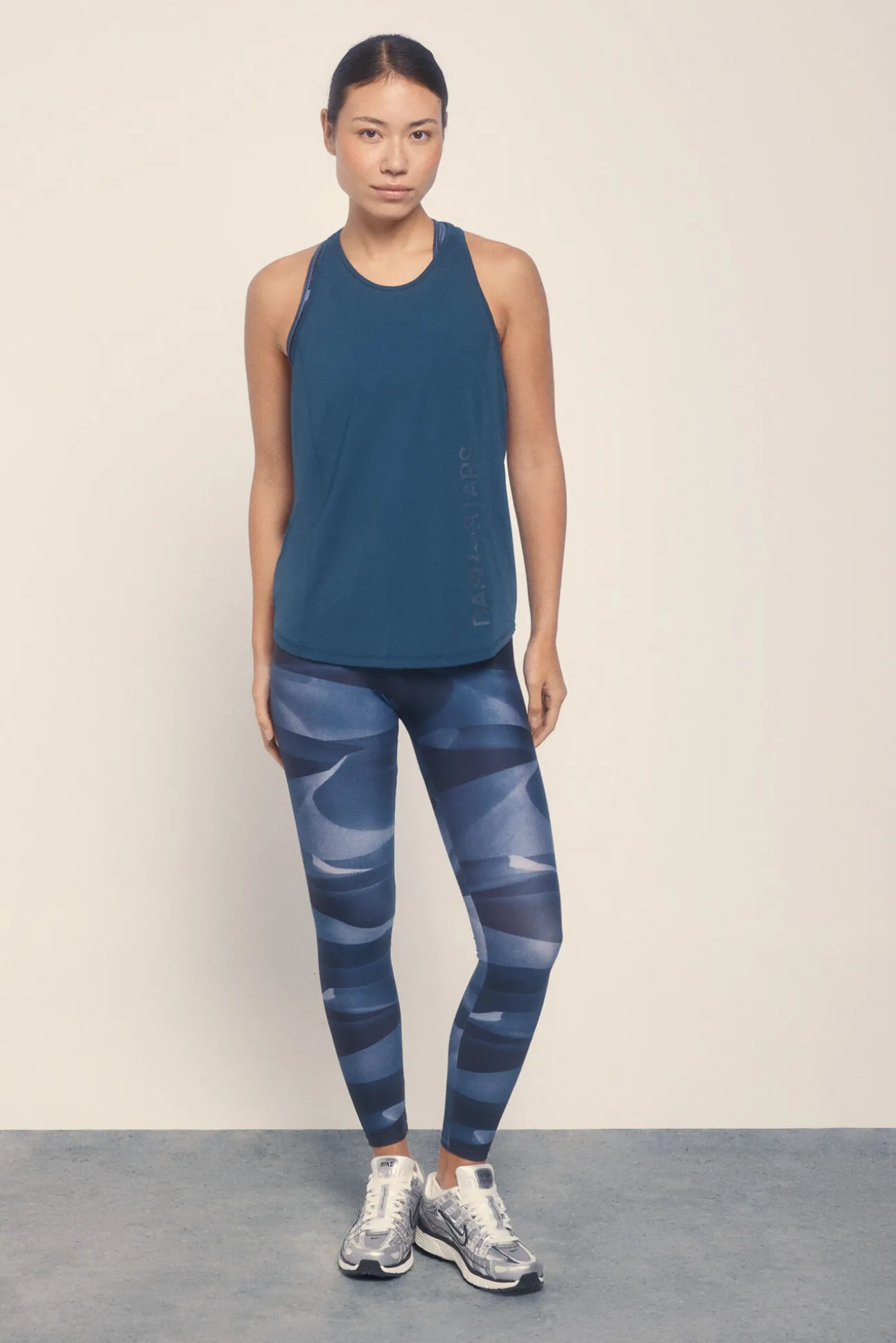 Camiseta microfibra halter azul
