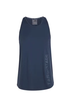 Camiseta microfibra halter azul