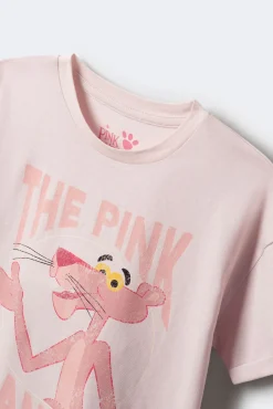 Camiseta pantera rosa niña