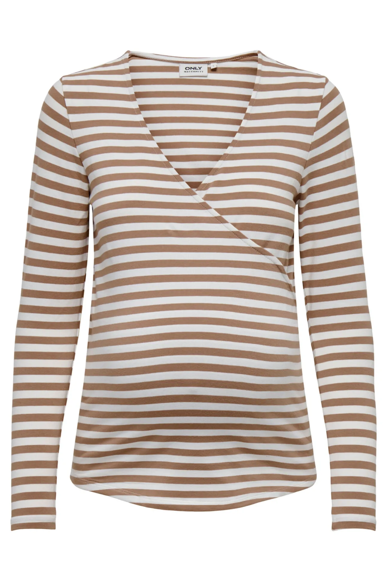 Camiseta premamá de cierre cruzado y cuello V