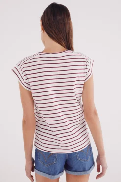 Camiseta rayas manga contraste