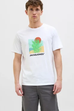 Camiseta regular fit estampada