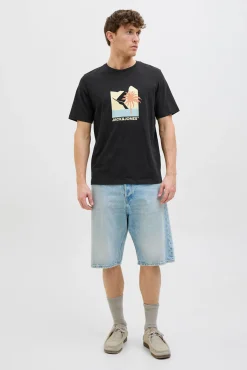Camiseta regular fit estampada