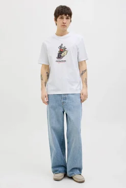 Camiseta regular fit estampada