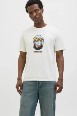 Camiseta regular fit estampada