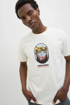 Camiseta regular fit estampada