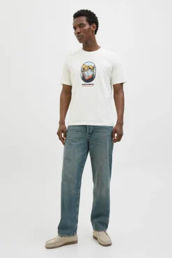 Camiseta regular fit estampada