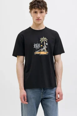 Camiseta regular fit estampada