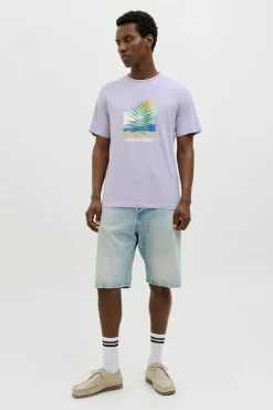 Camiseta regular fit estampada