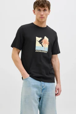 Camiseta regular fit estampada