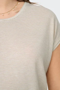 Camiseta regular fit glitter