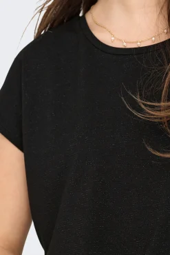 Camiseta regular fit glitter