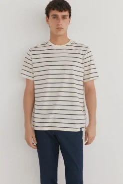 Camiseta rústica de rayas