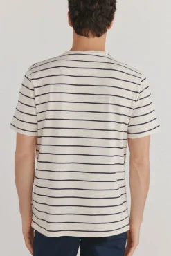 Camiseta rústica de rayas