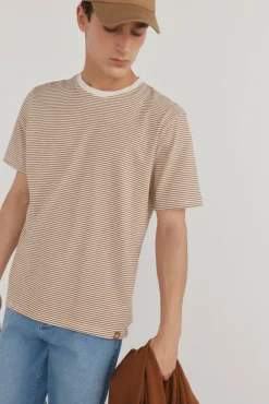 Camiseta rústica de rayas