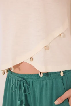 Camiseta sin mangas 100% algodón blanca
