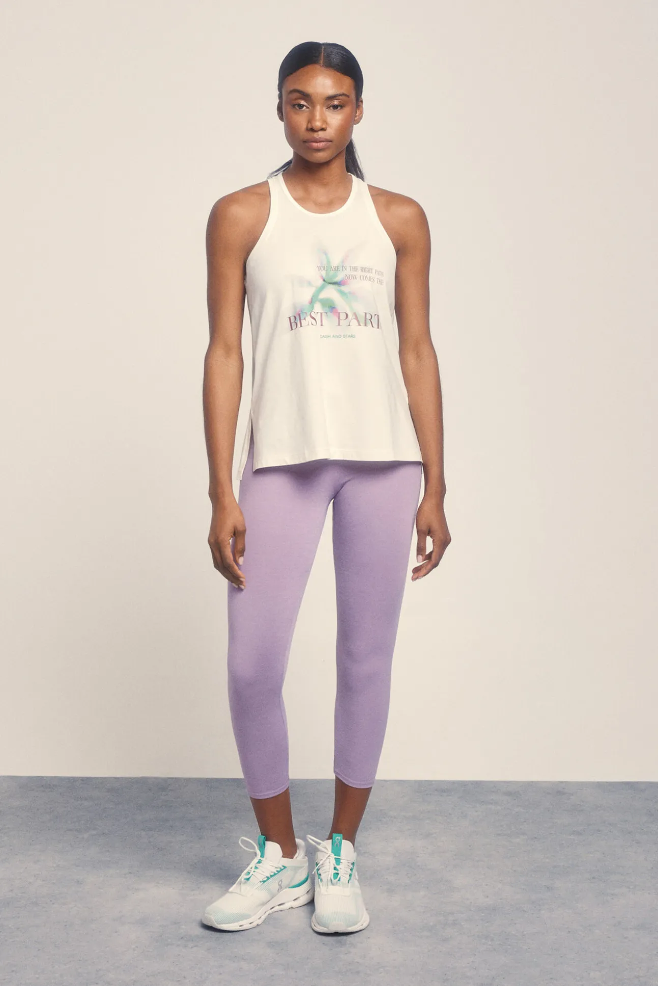 Camiseta sin mangas algodón blanco