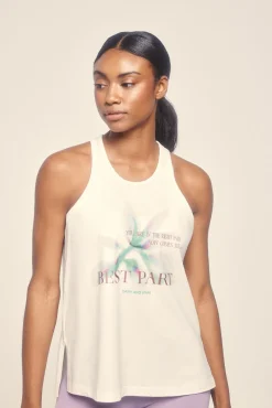 Camiseta sin mangas algodón blanco
