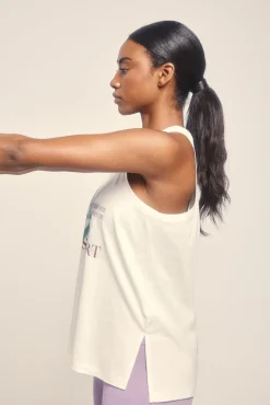 Camiseta sin mangas algodón blanco