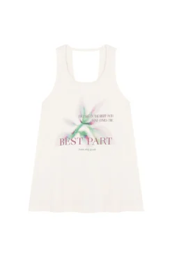 Camiseta sin mangas algodón blanco