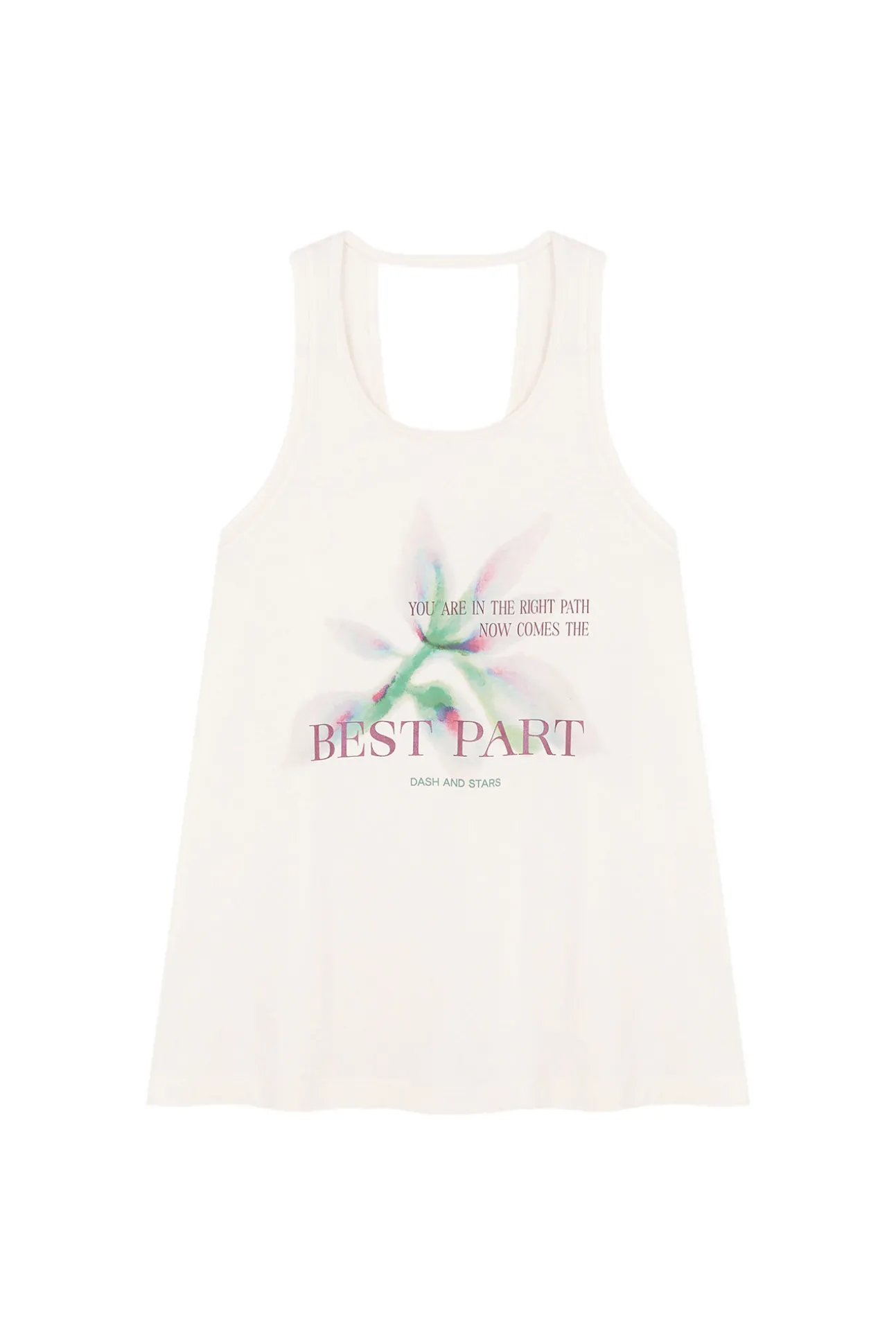 Camiseta sin mangas algodón blanco