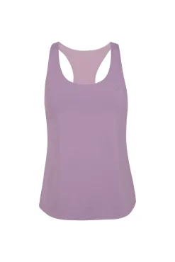 Camiseta sin mangas entallada lila