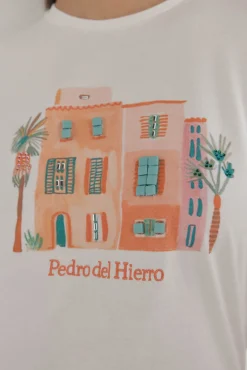 Camiseta sin mangas estampado posicional