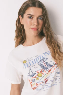 Camiseta Smile Off White Algodón