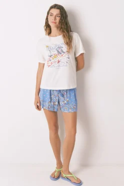 Camiseta Smile Off White Algodón