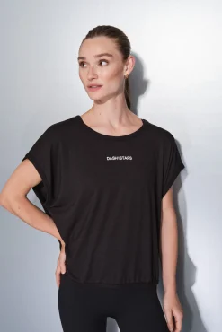 Camiseta tejido extra suave negra