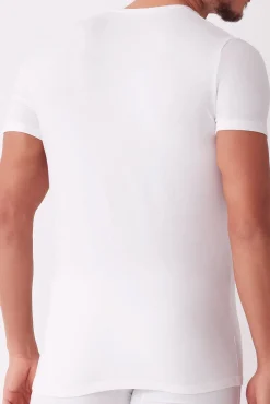 Camiseta termal de hombre cuello redondo manga corta