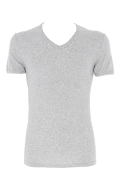 Camiseta termal de hombre cuello pico manga corta