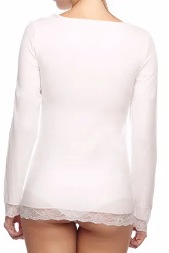 Camiseta termal de mujer cuello redondo manga larga