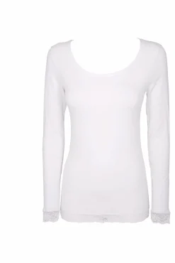 Camiseta termal de mujer cuello redondo manga larga