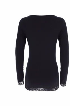 Camiseta termal de mujer cuello redondo manga larga