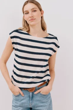 Camiseta textura rayas