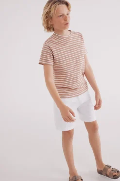 Camiseta textura rayas niño