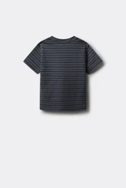 Camiseta textura rayas niño