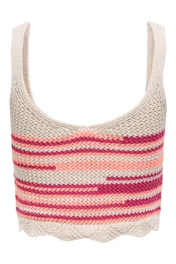 Camiseta tirantes crochet