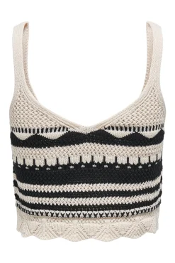 Camiseta tirantes crochet