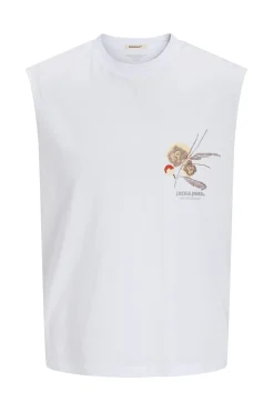 Camiseta tirantes estampada