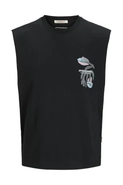 Camiseta tirantes estampada
