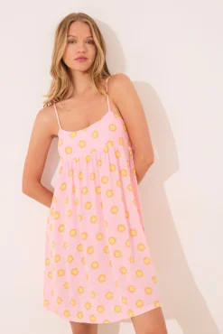 Camisón corto tirantes viscosa soles
