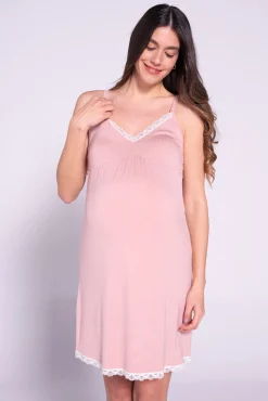 Camisón de lactancia con encaje