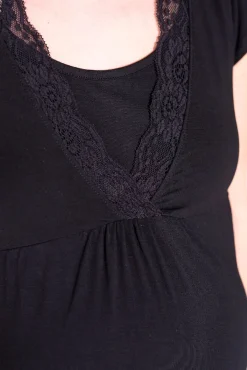 Camisón de lactancia con manga corta