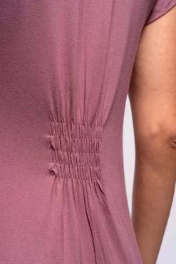 Camisón de lactancia manga corta con encaje
