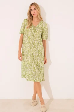 Camisón floral algodón estampado