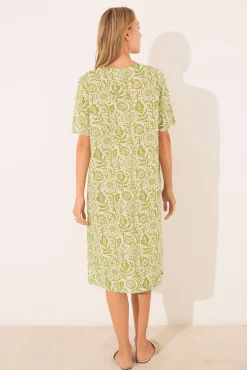 Camisón floral algodón estampado
