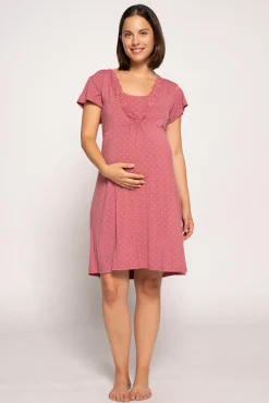 Camisón Lactancia Con Print Corbatero