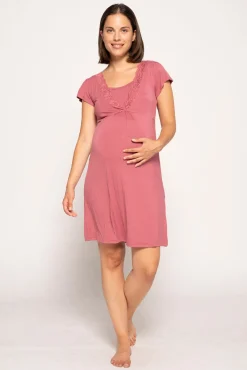 Camisón lactancia manga corta